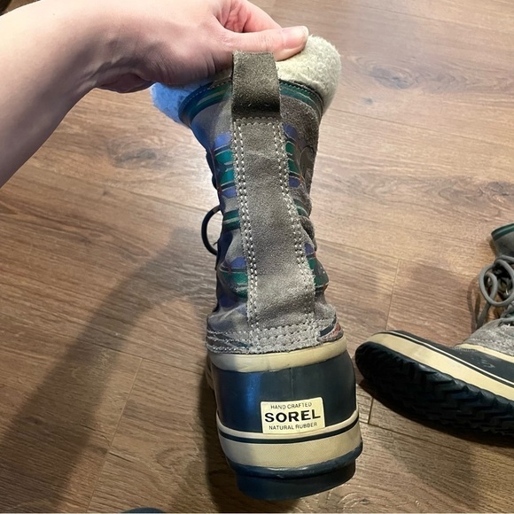 Sorel 1964 Southwest Aztec Print Rubber Waterproof Winter Snow Boots - Picture 3 of 13